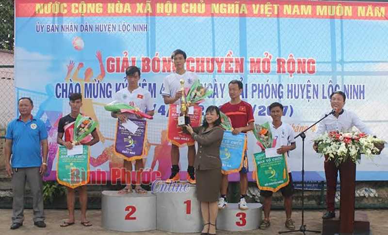 Đội Ban Quản lý rừng phòng hộ Lộc Ninh vô địch Đội Ban Quản lý rừng phòng hộ Lộc Ninh vô địch