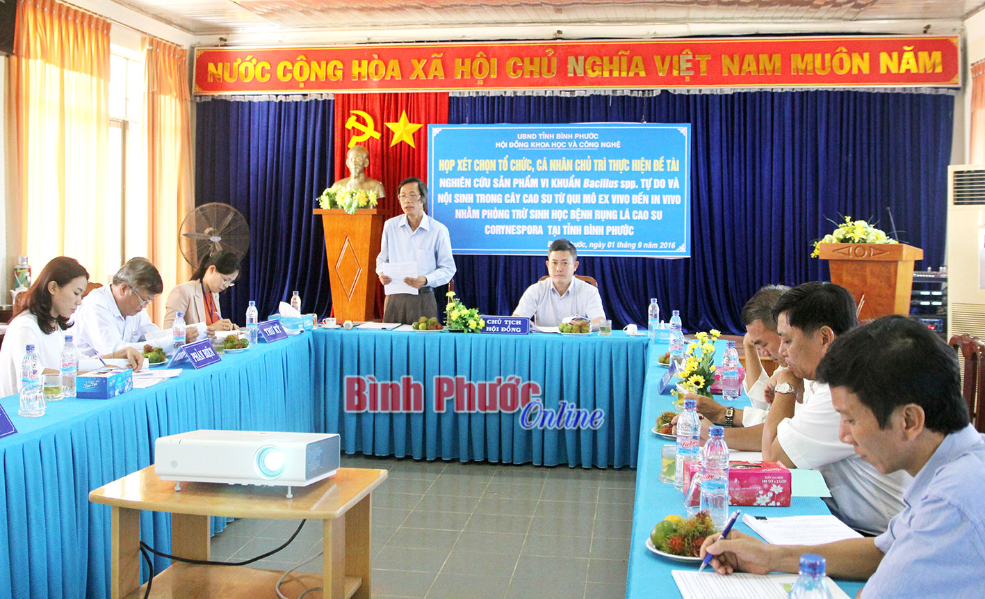Nghiên cứu sản phẩm sinh học phòng, trừ bệnh vàng rụng lá ở cao su Nghiên cứu sản phẩm sinh học phòng, trừ bệnh vàng rụng lá ở cao su