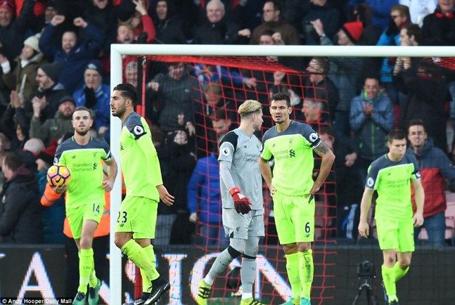 Liverpool thua sốc AFC Bournemouth sau trận cầu "siêu điên rồ"