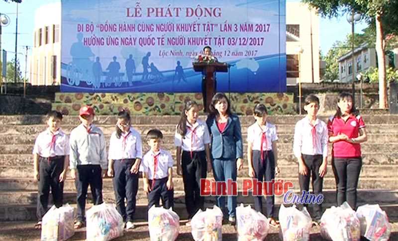 Lộc Ninh phát động hưởng ứng Ngày quốc tế người khuyết tật Lộc Ninh phát động hưởng ứng Ngày quốc tế người khuyết tật