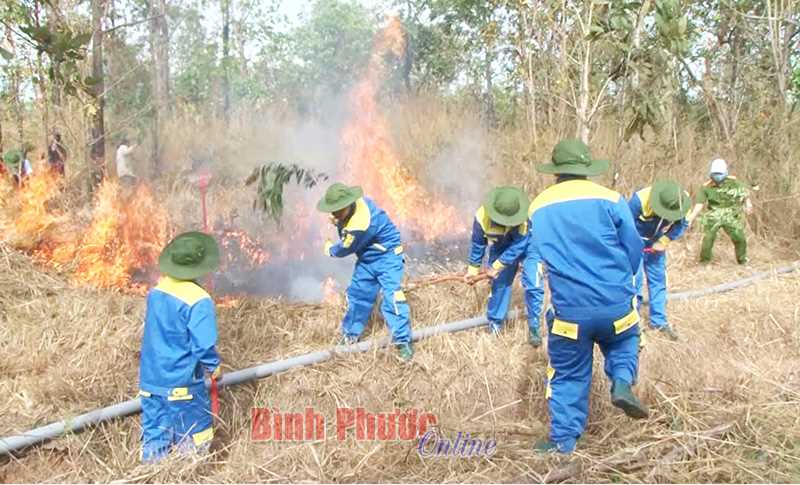 Lộc Thạnh diễn tập phòng chống cháy rừng Lộc Thạnh diễn tập phòng chống cháy rừng