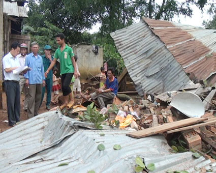 Hớn Quản: Thiệt hại 309,7 triệu đồng do thiên tai