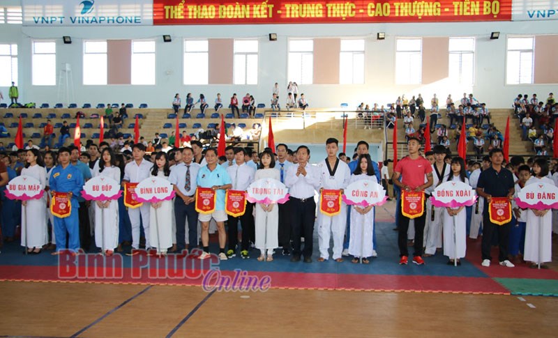 Khai mạc giải taekwondo, vovinam, bóng bàn toàn tỉnh