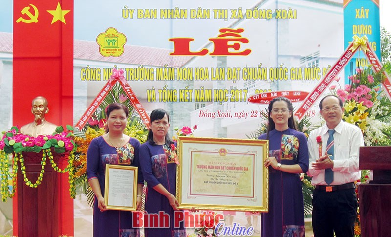 Trường mầm non Hoa Lan đạt chuẩn quốc gia mức độ I Trường mầm non Hoa Lan đạt chuẩn quốc gia mức độ I