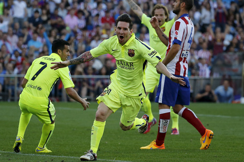 Messi đưa Barcelona lên đỉnh La Liga 2014-2015