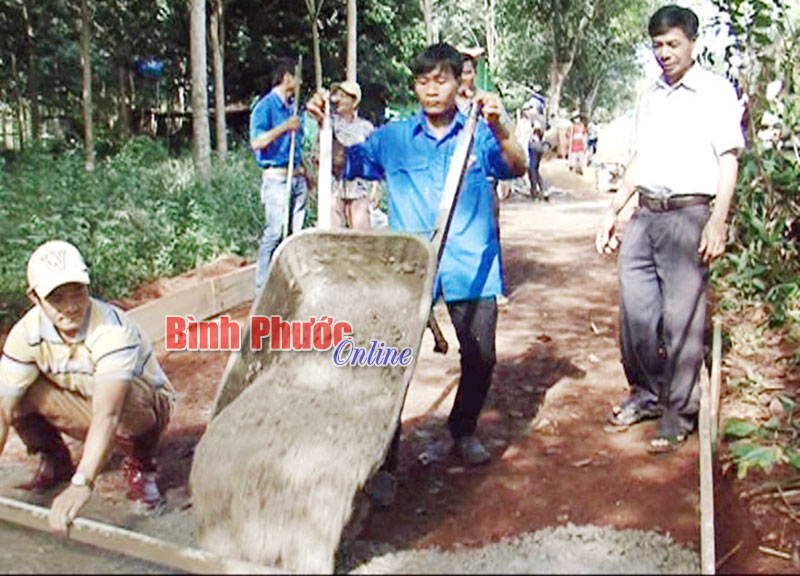 Giúp Minh Hưng thực hiện 3 tiêu chí NTM chưa đạt Giúp Minh Hưng thực hiện 3 tiêu chí NTM chưa đạt