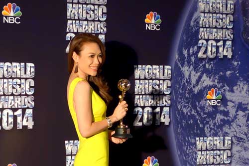 Mỹ Tâm nhận giải thưởng World Music Awards 2014 Mỹ Tâm nhận giải thưởng World Music Awards 2014