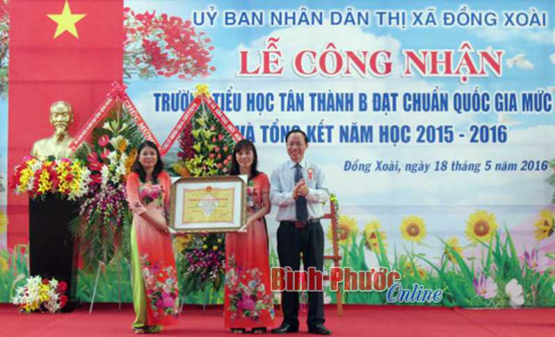 Năm 2017, Đồng Xoài phấn đấu thêm 5 trường đạt chuẩn quốc gia Năm 2017, Đồng Xoài phấn đấu thêm 5 trường đạt chuẩn quốc gia