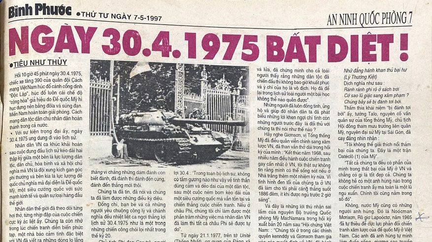 Ngày 30-4-1975 bất diệt! Ngày 30-4-1975 bất diệt!
