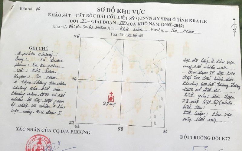 Nhắn tìm danh tính liệt sĩ
