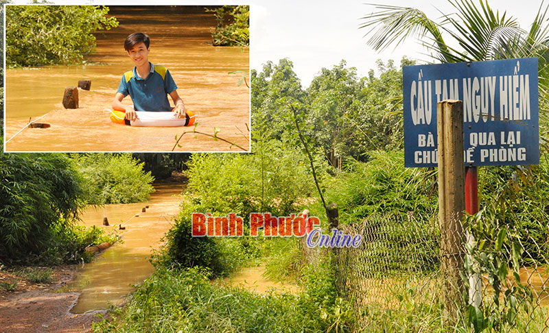 Nỗi lo cầu tạm trong mùa mưa lũ Nỗi lo cầu tạm trong mùa mưa lũ