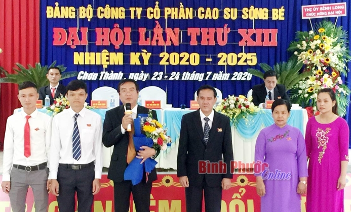 Đại hội Đảng bộ Công ty cổ phần cao su Sông Bé lần thứ XIII thành công tốt đẹp Đại hội Đảng bộ Công ty cổ phần cao su Sông Bé lần thứ XIII thành công tốt đẹp