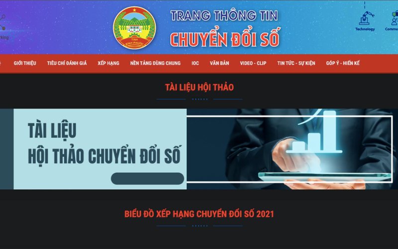 Ra mắt Trang thông tin chuyển đổi số tỉnh Bình Phước Ra mắt Trang thông tin chuyển đổi số tỉnh Bình Phước