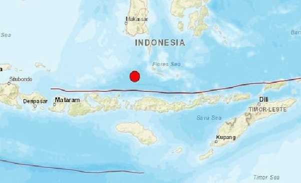 Indonesia lại rung chuyển vì động đất, tâm chấn cách Lombok 500km Indonesia lại rung chuyển vì động đất, tâm chấn cách Lombok 500km