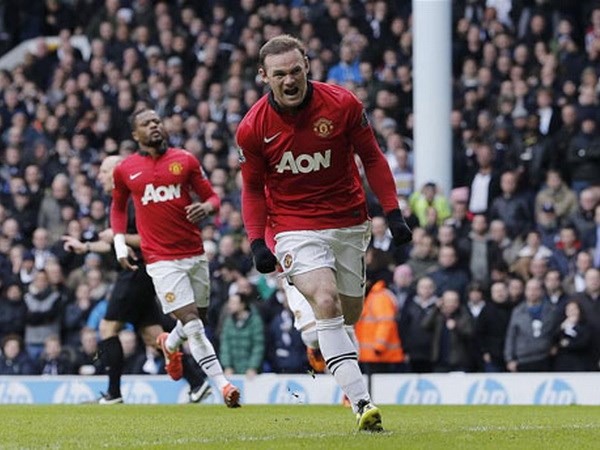 Rooney lập cú đúp giúp M.U cầm hòa nghẹt thở Tottenham