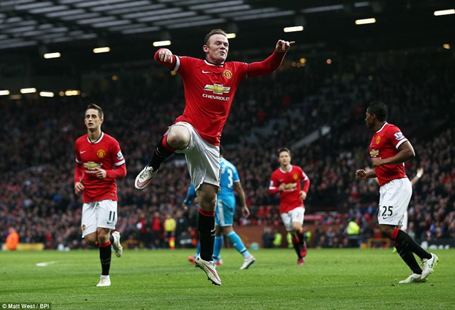 Kết quả: Rooney giúp M.U trở lại tốp ba, Barca bám sát Real