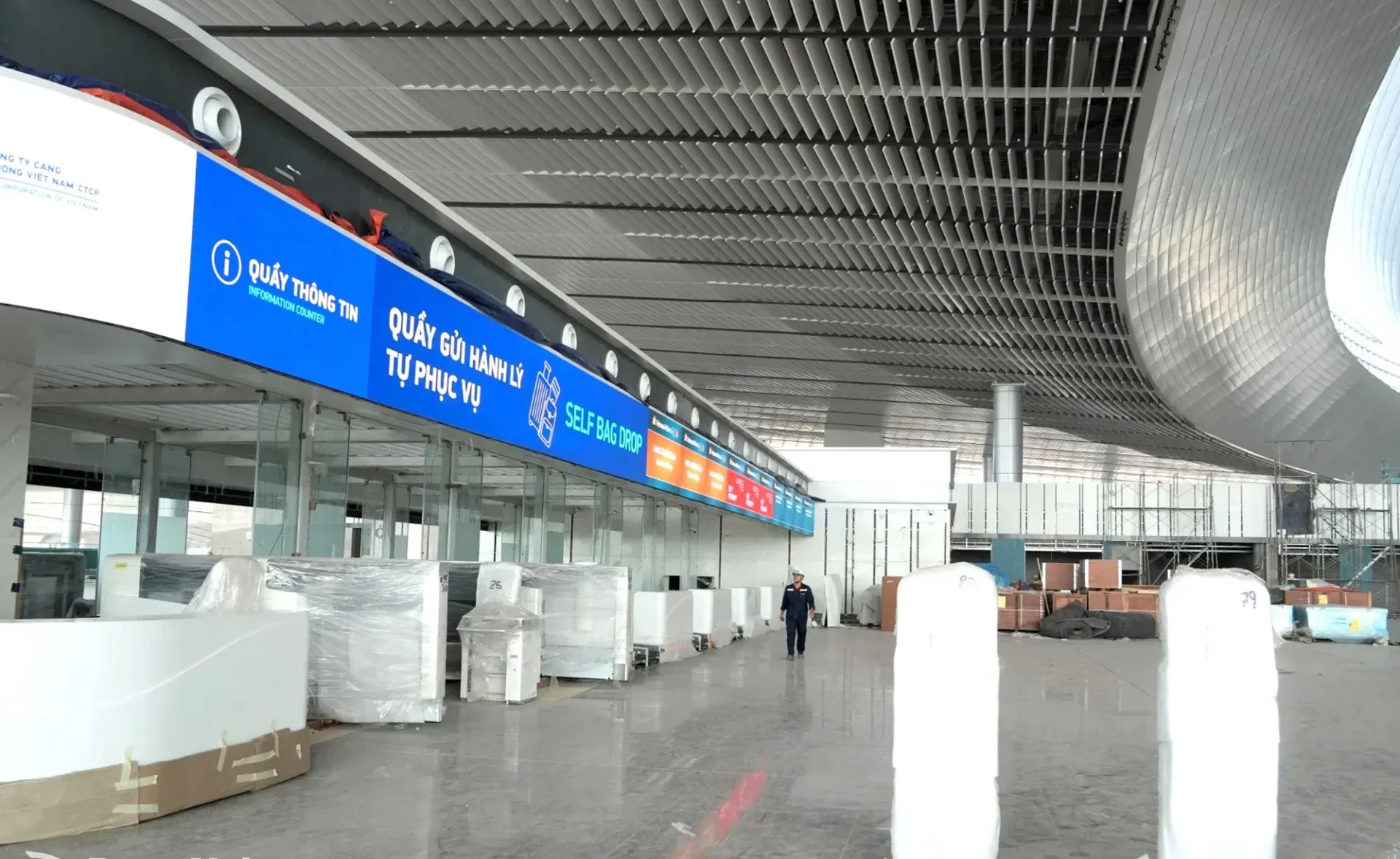 Sân bay Long Thành dự kiến bố trí 4 đảo check-in giai đoạn đầu