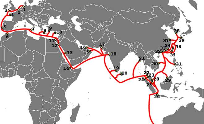 Ba tuyến cáp quang nối Internet Việt Nam đi quốc tế gặp sự cố Ba tuyến cáp quang nối Internet Việt Nam đi quốc tế gặp sự cố