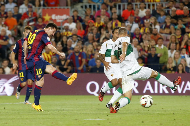 Messi lập cú đúp, Barcelona ra quân thắng lợi ở La Liga Messi lập cú đúp, Barcelona ra quân thắng lợi ở La Liga