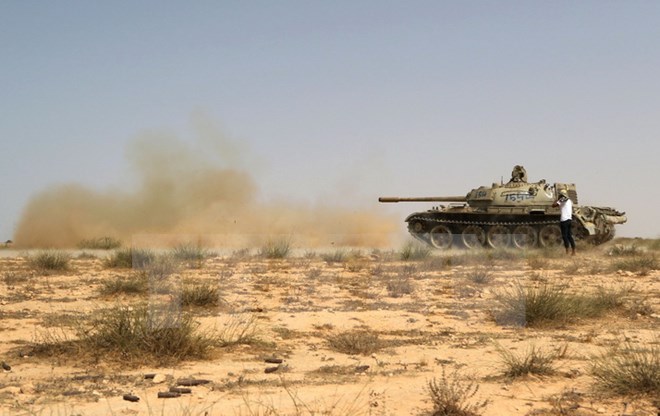 Mỹ lần đầu tiên không kích thành trì Sirte của IS ở Libya Mỹ lần đầu tiên không kích thành trì Sirte của IS ở Libya