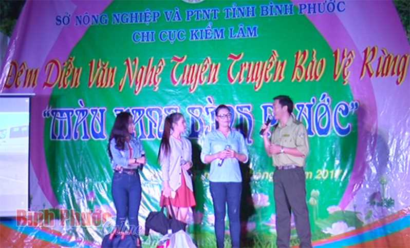 Văn nghệ tuyên truyền bảo vệ rừng “Màu xanh Bình Phước” Văn nghệ tuyên truyền bảo vệ rừng “Màu xanh Bình Phước”