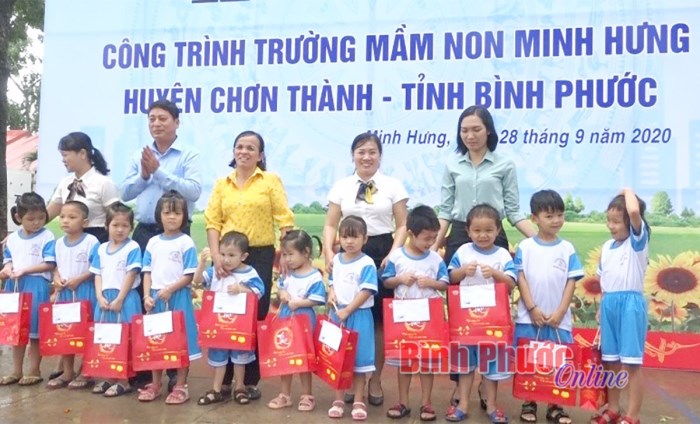 Chơn Thành: Khởi công Trường Mầm non Minh Hưng Chơn Thành: Khởi công Trường Mầm non Minh Hưng