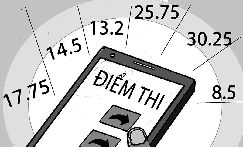 Công khai điểm thi của học sinh là phạm pháp