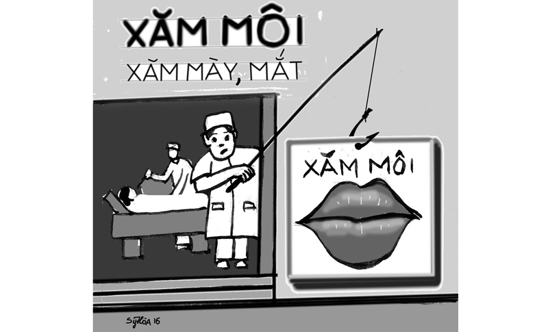 Phun, xăm môi - “quảng cáo chỉ là quảng cáo” Phun, xăm môi - “quảng cáo chỉ là quảng cáo”