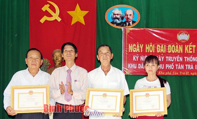 Tân Trà II 6 năm liền giữ vững danh hiệu khu dân cư văn hóa