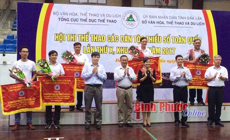 Hội thi TDTT DTTS toàn quốc lần 10, khu vực 2: Bình Phước xếp hạng 5 toàn đoàn