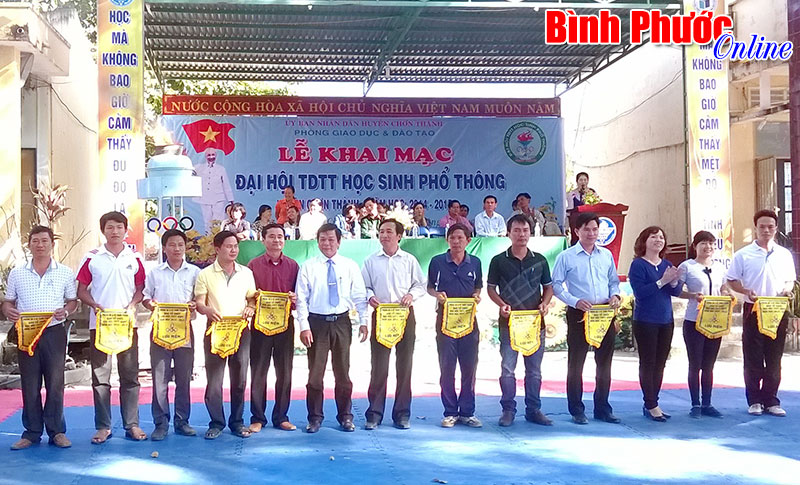 Chơn Thành: 2.419 học sinh tham gia đại hội TDTT