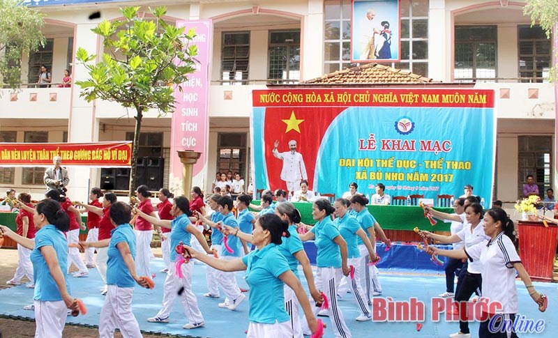Khai mạc đại hội TDTT xã điểm Bù Nho Khai mạc đại hội TDTT xã điểm Bù Nho