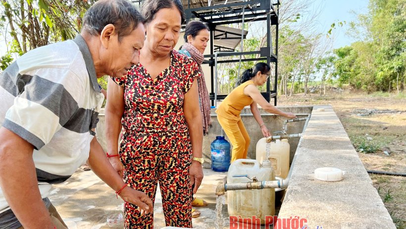 Thiết thực công trình giếng nước tập trung