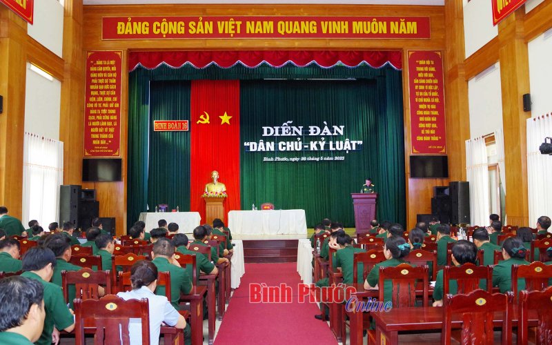 Thiết thực diễn đàn “Dân chủ - Kỷ luật” tại Binh đoàn 16
