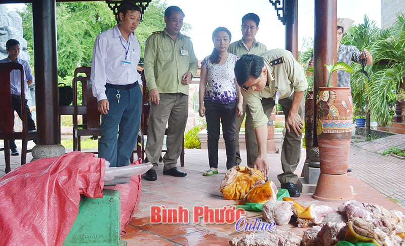Phát hiện 115 kg thịt heo bốc mùi hôi thối Phát hiện 115 kg thịt heo bốc mùi hôi thối
