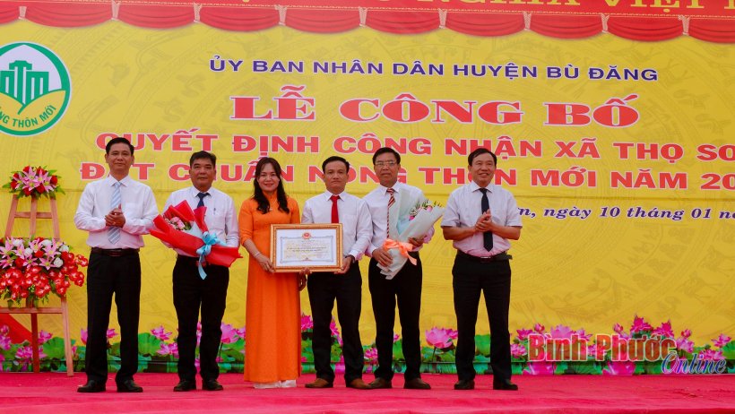 Thọ Sơn được công nhận xã nông thôn mới