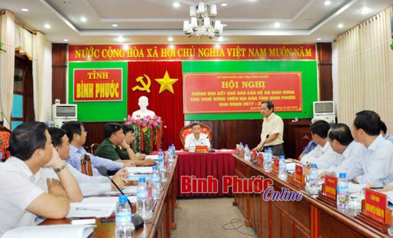 Thông qua kết quả đề án giao, cho thuê rừng giai đoạn 2017-2020 Thông qua kết quả đề án giao, cho thuê rừng giai đoạn 2017-2020