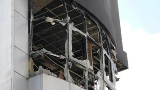 Cháy tại trường Cao đẳng Kinh tế - Công nghệ TP HCM