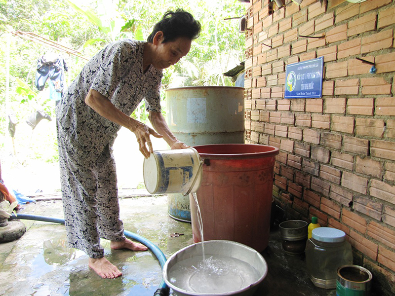 86,5% người dân nông thôn được sử dụng nước sinh hoạt hợp vệ sinh