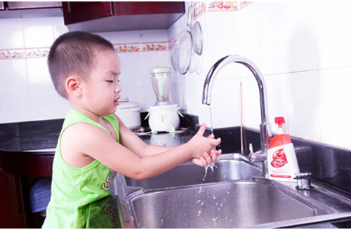 Gần 90% người Việt không rửa tay trước khi ăn Gần 90% người Việt không rửa tay trước khi ăn