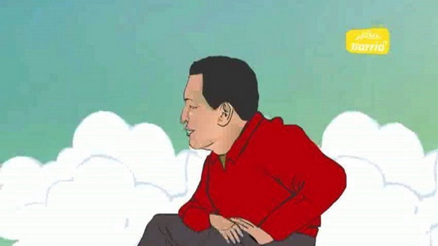Cố Tổng thống Venezuela Chavez lên phim hoạt hình
