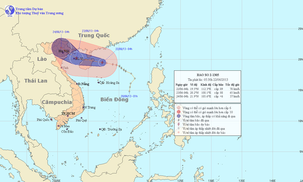 Bão mạnh cấp 9, hướng về Hải Phòng-Quảng Ninh Bão mạnh cấp 9, hướng về Hải Phòng-Quảng Ninh