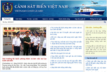 Khai trương Trang tin điện tử Cảnh sát biển Việt Nam Khai trương Trang tin điện tử Cảnh sát biển Việt Nam