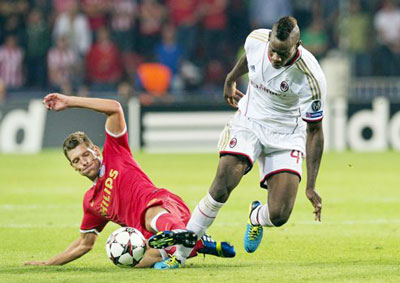 Kết quả lượt đi vòng play-off Champions League 2013-2014
