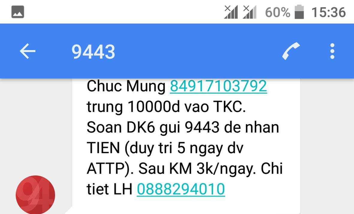 Khổ vì tin nhắn rác