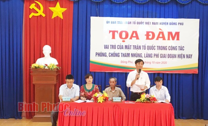 Tọa đàm: Vai trò của MTTQ trong phòng chống tham nhũng, lãng phí