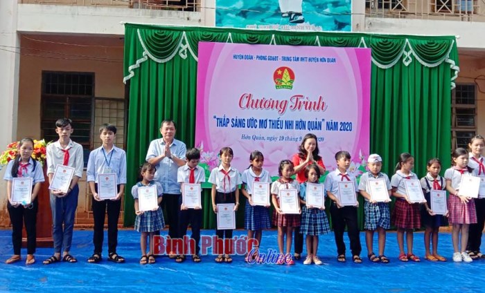 Hớn Quản: Trao 70 suất học bổng cho học sinh nghèo Hớn Quản: Trao 70 suất học bổng cho học sinh nghèo