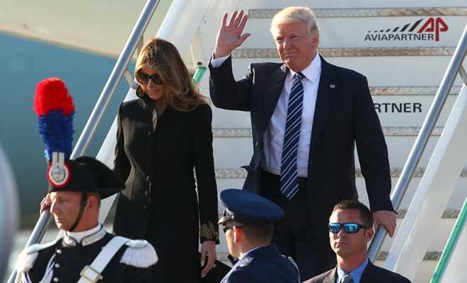 Tổng thống Mỹ Donald Trump đã tới Rome, bắt đầu thăm Italy Tổng thống Mỹ Donald Trump đã tới Rome, bắt đầu thăm Italy