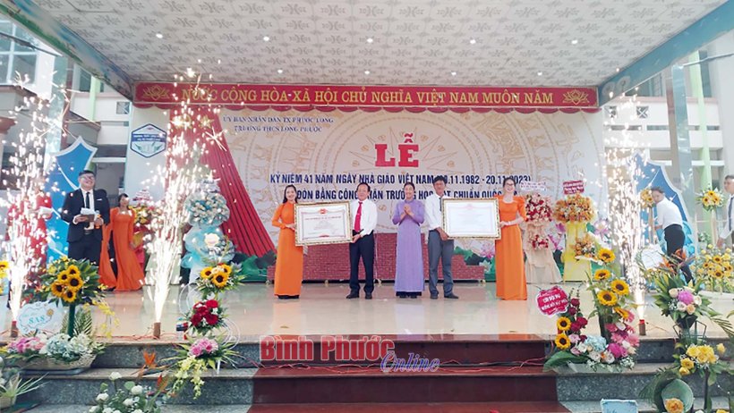 Trường THCS Long Phước đạt chuẩn quốc gia mức độ I