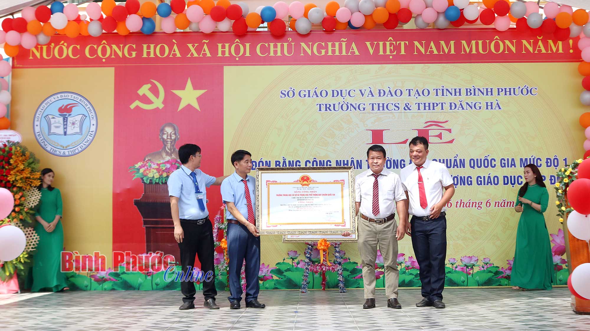 Trường THCS&THPT Đăng Hà đạt chuẩn quốc gia